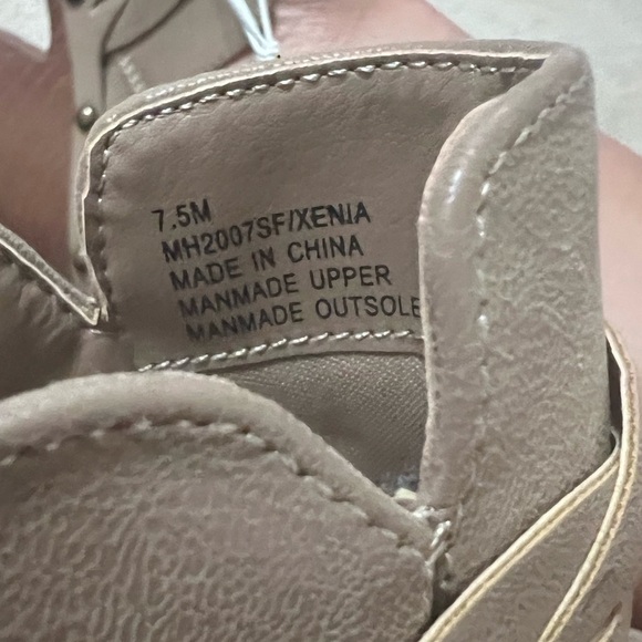 Xenia Taupe Braided Stud Square Toe Clogs by MIA Size 7.5 - Picture 12 of 12